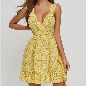 Ruffle Ditsy Floral Dress